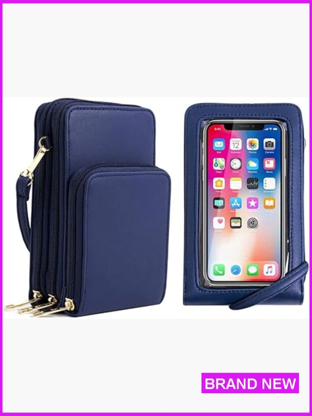 Crossbody Cellphone Purse Touch Screen Bag RFID Blocking Wallet Handbag